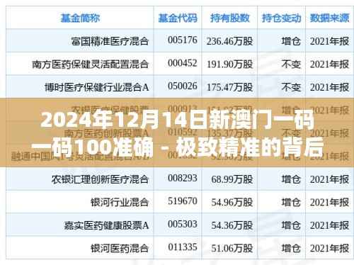 2024年12月14日新澳门一码一码100准确 - 极致精准的背后故事