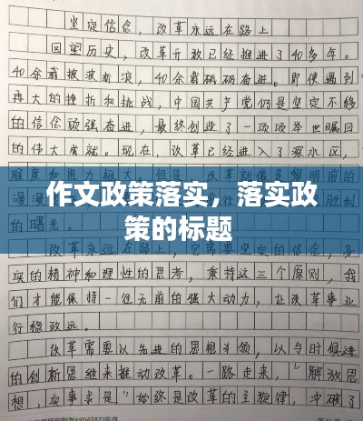 作文政策落实，落实政策的标题 