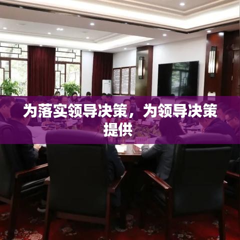 为落实领导决策,为领导决策提供